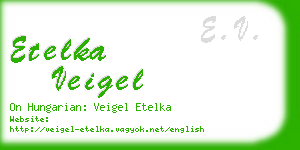 etelka veigel business card